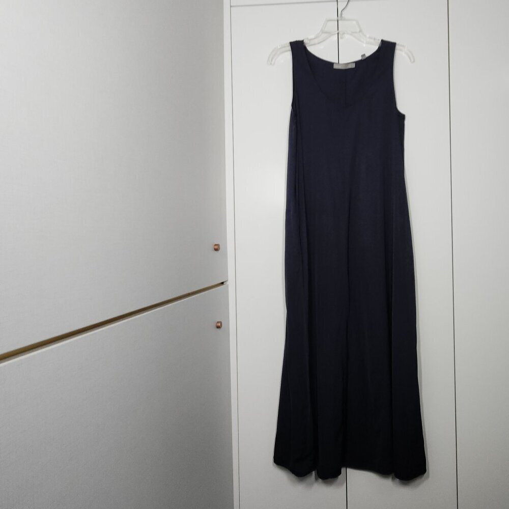 Vince Sleeveless Maxi Navy Blue Dress Size S